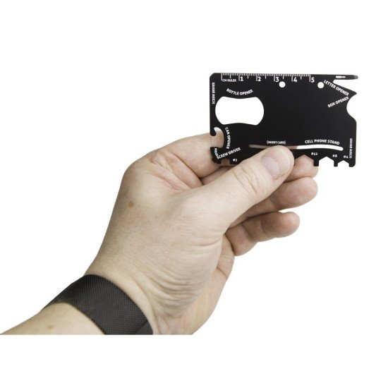 Мультитул 9в1 Voyager Dalton, 85 мм, в футлярі, колір чорний - V8777-03