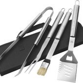 Набір для барбекю 4в1 Voyager, в сумці, колір чорний - V9655-03