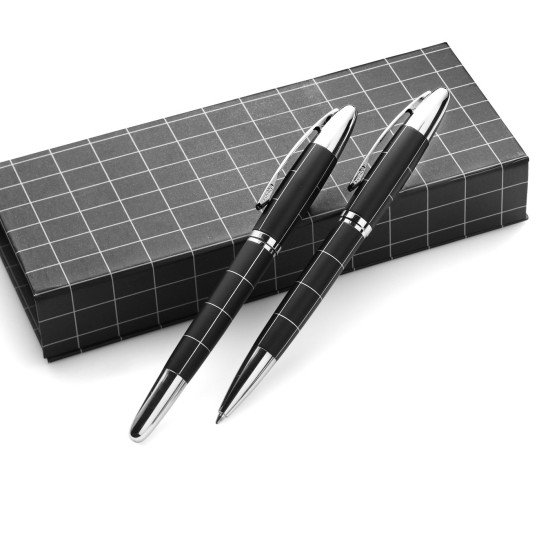 Набір ручок Voyager, колір чорний - V1420-03