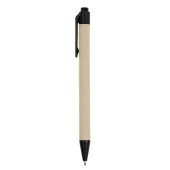 Еко-блокнот в лінію на спіралі А5 Voyager Salvatore, тверда обкладинка, з кульковою ручкою, колір чорний - V2389-03