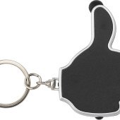 Брелок-стилус з ліхтариком Voyager Like it LED, колір чорний - V1686-03