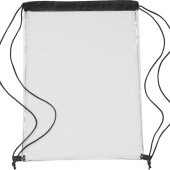 Рюкзак-мішок прозорий Voyager, колір чорний - V7481-03