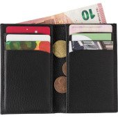 Картхолдер шкіряний антизлодій Voyager RFID, колір чорний - V9915-03