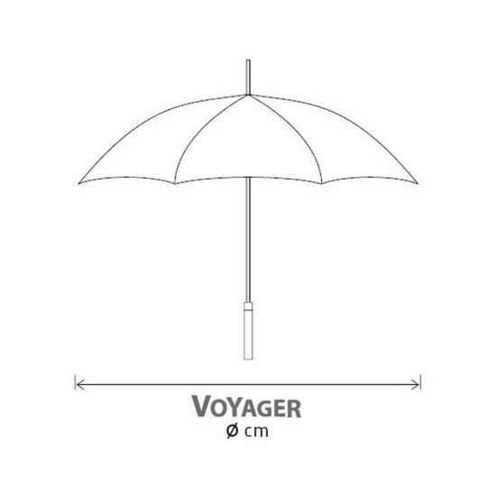 Велика парасоля-тростина механічна Voyager Manual антишторм, колір чорний - V4213-03 Велика парасоля-тростина механічна Voyager Manual антишторм, колір чорний - V4213-03