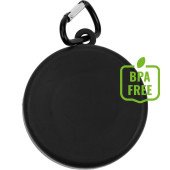 Кухоль складаний 220 мл пластиковий Voyager, з карабіном, колір чорний - V7618-03