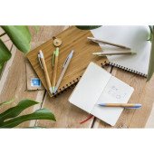 Ручка бамбукова кулькова Voyager, колір синій - V1947-11