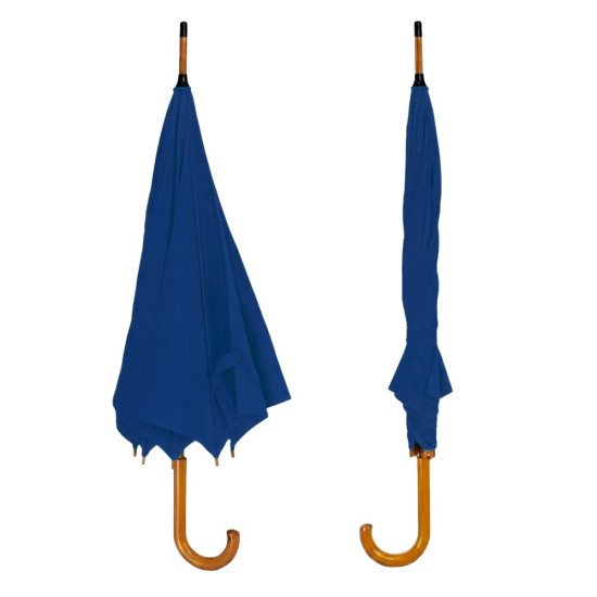 Парасоля-тростина напівавтоматична Bergamo Toprain, колір яскраво-синій - 4513104