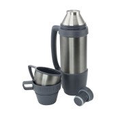 Термос 1,2 л сталевий Line Art Campania, вакуумний, колір графіт - 8087-11 Термос 1,2 л сталевий Line Art Campania, вакуумний, колір графіт - 8087-11