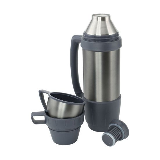 Термос 1,2 л сталевий Line Art Campania, вакуумний, колір графіт - 8087-11 Термос 1,2 л сталевий Line Art Campania, вакуумний, колір графіт - 8087-11