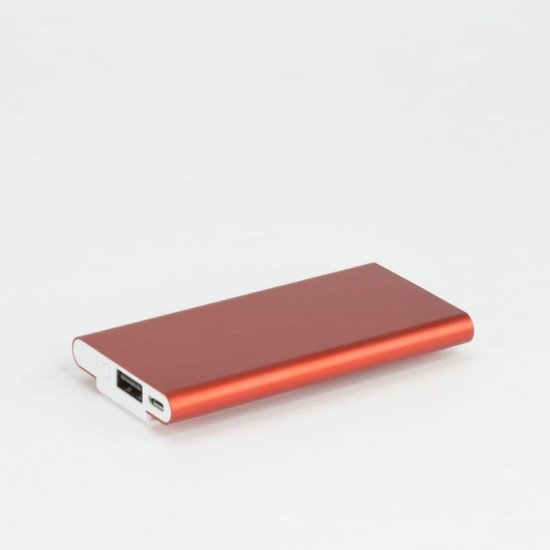 Повербанк 3000 mAh Bergamo HitClip, з кліпсою, колір білий/червоний - 3009.2