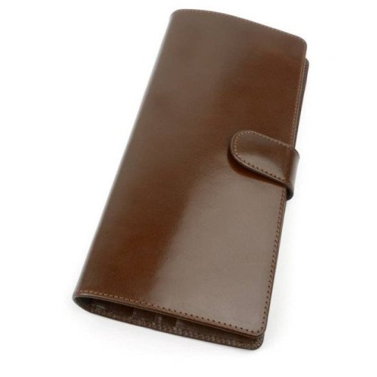 Тревел-кейс шкіряний Stefania, колір коричневий - 018W-DF-87