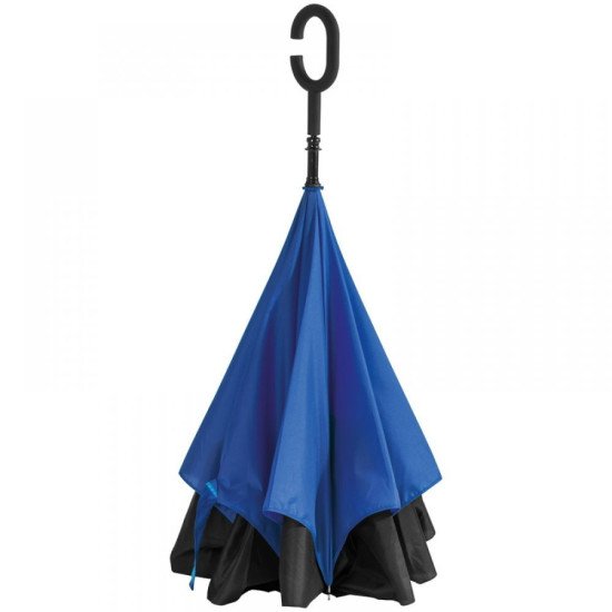 Парасоля-тростина механічна Macma MС Twocolor зворотнього складання, колір чорний/синій - 4047604