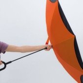 Парасоля-тростина механічна Macma MС Twocolor зворотнього складання, колір чорний/помаранчевий - 4047610