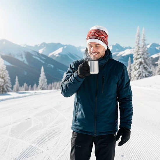 Шапка coFEE UA06, колір білий/червоний/чорний - UA5500.06