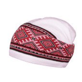 Шапка coFEE UA06/2, колір білий/чорний/червоний - UA5500.06/2