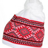 Шапка coFEE UA08, колір білий/червоний/чорний - UA5500.08