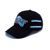 Кепка coFEE Hockey style, колір чорний/блакитний - TM002.18