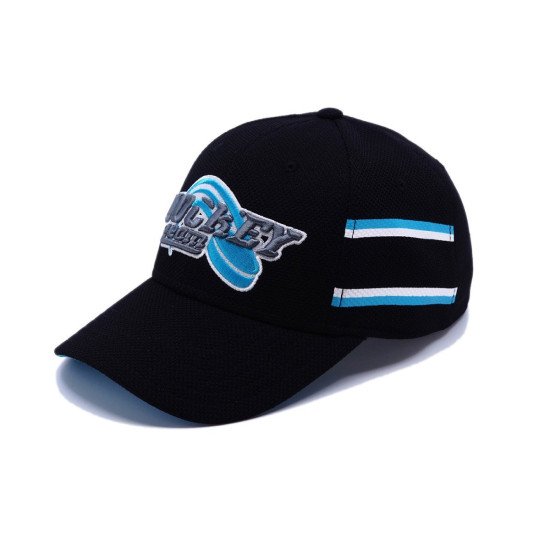 Кепка coFEE Hockey style, колір чорний/блакитний - TM002.18