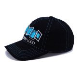 Кепка coFEE Popular line, колір чорний/блакитний - TM006.18