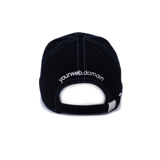 Кепка coFEE Popular line, колір чорний/блакитний - TM006.18