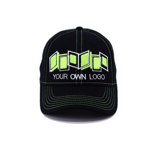 Кепка coFEE Popular line, колір чорний/яскраво-зелений - TM006.41