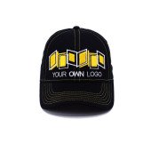 Кепка coFEE Popular line, колір чорний/жовтий - TM006.8