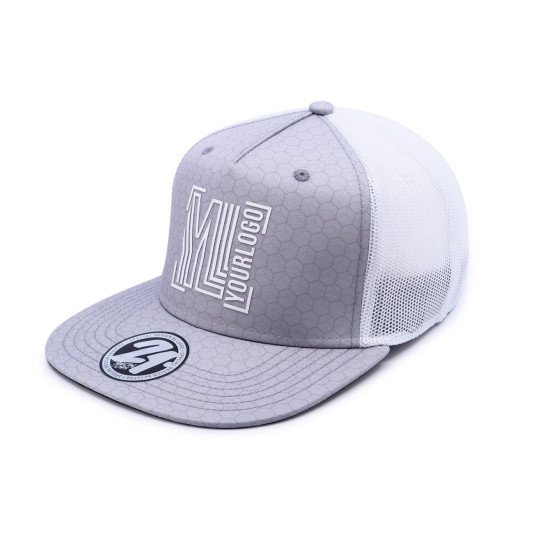 Кепка coFEE Snap sublimation, колір сірий/білий - TM009.7