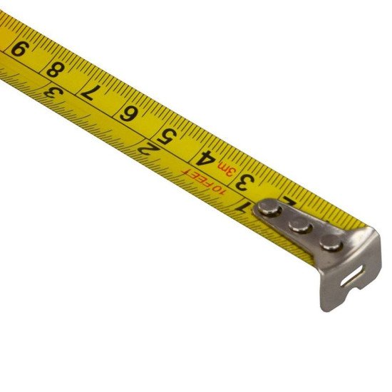 Рулетка вимірювальна 3 м Bergamo T200, прорезинений корпус, колір червоний - 200T-2