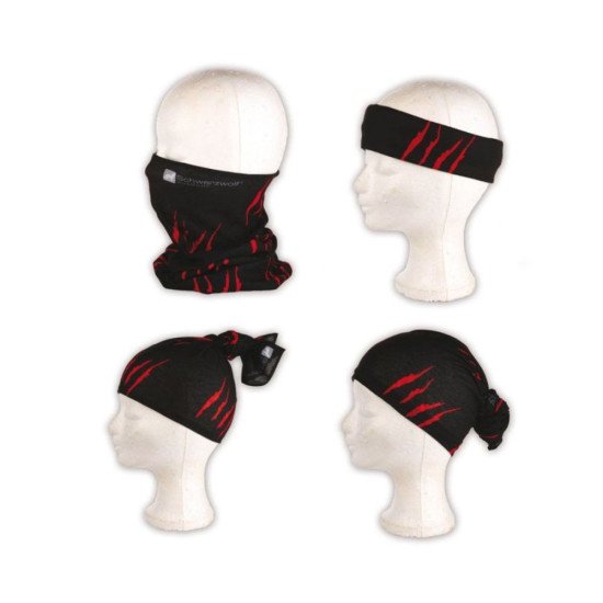 Баф Schwarzwolf Bandana, колір чорний/червоний - T4000200SA3