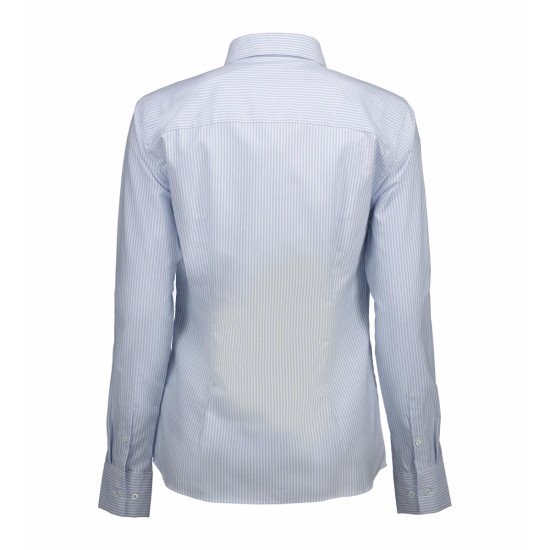 Сорочка жіноча ID Oxford, колір блакитний смугастий - 0271121S