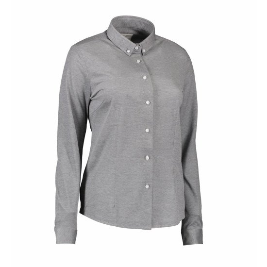 Сорочка жіноча Seven Seas The Jersey Modern fit, колір сірий - S85260S