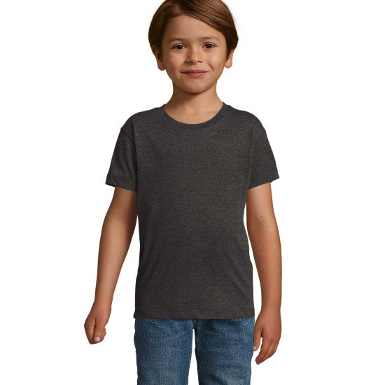 Футболка дитяча SOL'S Regent Fit, колір вугільний меланж - 0118334802A