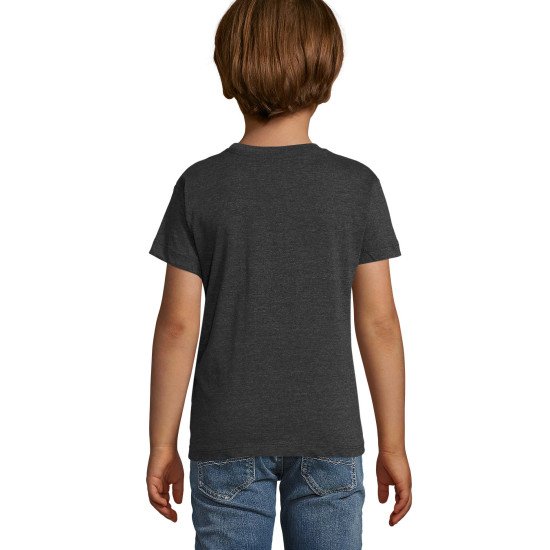 Футболка дитяча SOL'S Regent Fit, колір вугільний меланж - 0118334802A