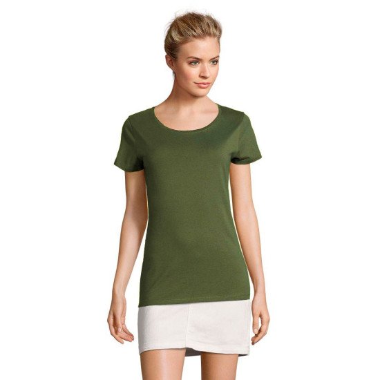 Футболка жіноча SOL'S Martin, колір темний хакі - 02856289L