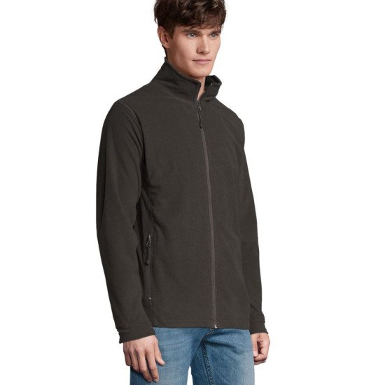 Куртка флісова чоловіча SOL'S Nova, колір вугільно-сірий - 00586370XXL