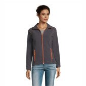 Куртка флісова жіноча SOL'S Nova, колір вугільно-сірий/помаранчевий - 00587959S Куртка флісова жіноча SOL'S Nova, колір вугільно-сірий/помаранчевий - 00587959S