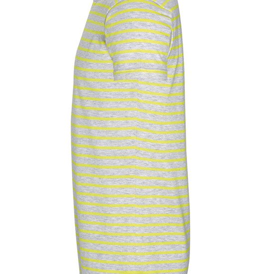 Футболка чоловіча SOL'S Miles, колір світло-сірий меланж/лимонний - 01398798M