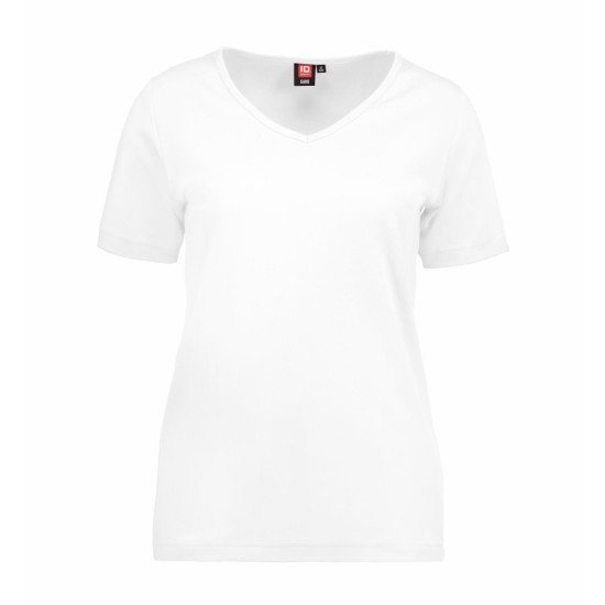 Футболка жіноча ID Interlock V, колір білий - 0506001S