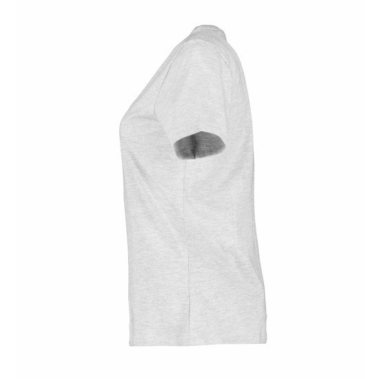 Футболка жіноча ID Organic, колір світло-сірий меланж - 0553201S