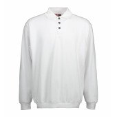 Світшот з коміром поло чоловічий ID Classic, колір білий - 0601001S