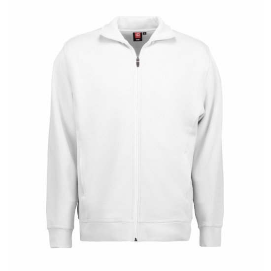 Світшот на блискавці чоловічий ID, колір білий - 0622001S