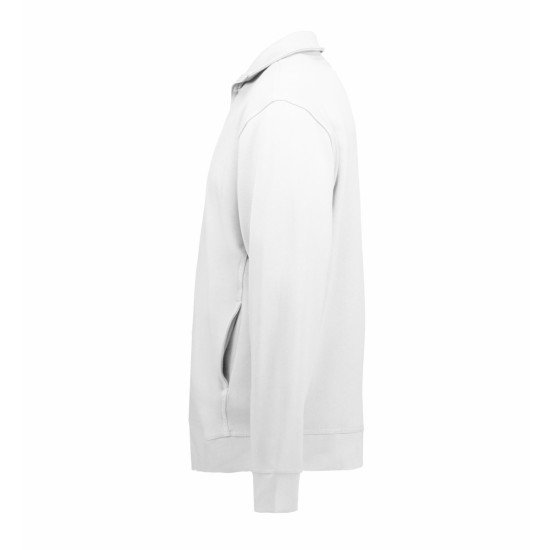 Світшот на блискавці чоловічий ID, колір білий - 0622001S