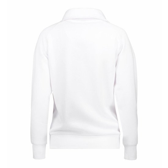 Світшот на блискавці жіночий ID, колір білий - 0624001XS