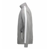 Світшот на блискавці чоловічий ID Contrast Stripee, колір сірий меланж - 0626210S