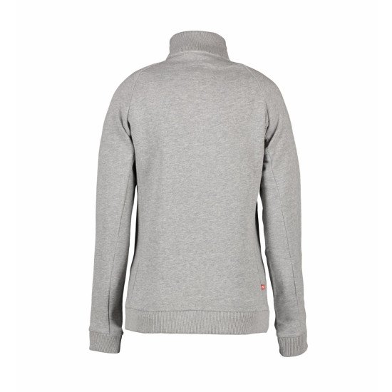 Світшот на блискавці жіночий ID Full Zip, колір сірий меланж - 0629210S