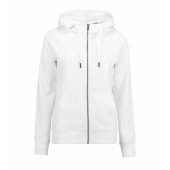 Худі на блискавці жіноче ID Core, колір білий - 0639001S