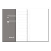 Блокнот в лінію A5 Thinkme Funky, м'яка обкладинка, колір чорний/сірий - TM21209/35/30