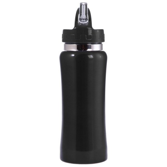 Пляшка для води 600 мл сталева Voyager, колір чорний - V4656-03