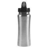 Пляшка для води 600 мл сталева Voyager, колір сріблястий - V4656-32