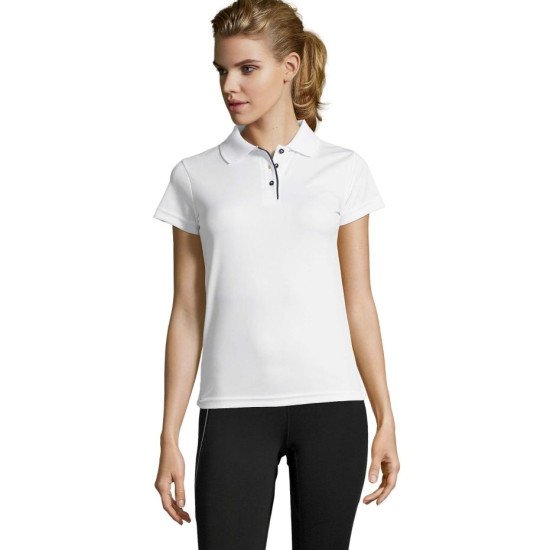 Футболка поло жіноча SOL'S Pasadena, колір білий - 01179102L